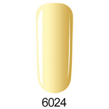 Nail polish in a light yellow color with a number 6024 below on a white background