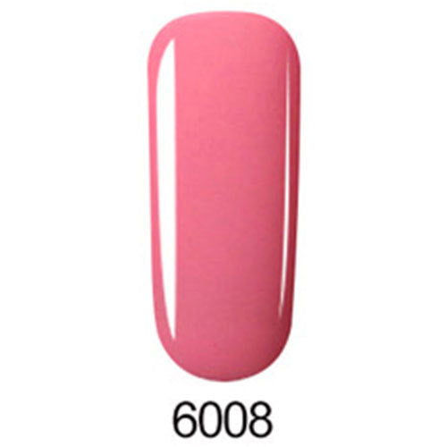 Pink nail polish swatch on a white background with number 6008