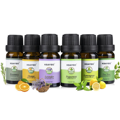 Essential Oils 6-Unit Kit for Wellness & Relaxation